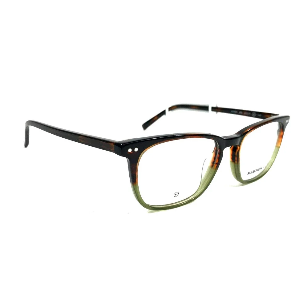 Marchon NYC Eyeglasses Frame M-3509 209 Tortoise Green Square Full Rim 51-17-145